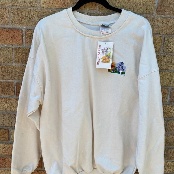 BNWT Vintage 1991 Disney Winnie The Pooh Embroidered Crewneck Sweater XL - Picture 5 of 8